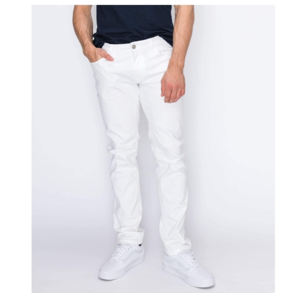 Ring Of Fire | Slim White Jeans